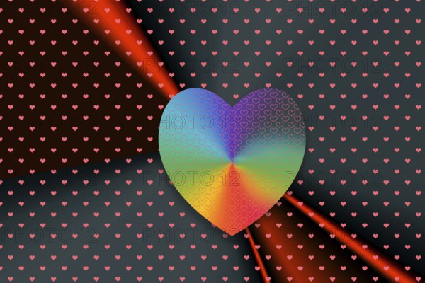 Background with heart shape
