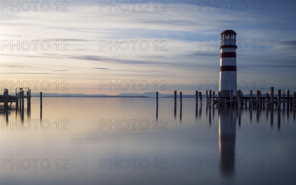 Lighthouse on lake neusiedlersee in Podersdorf