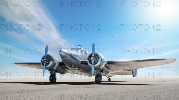historical warbird on a runway