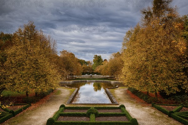 Park Landscape Ballenstedt Harz in Autumn