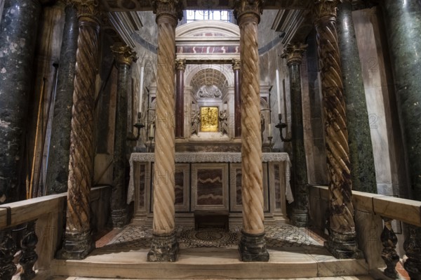 Marble Altar, St Mark's Basilica, Venice, Veneto, Adriatic Sea, Northern Italy, Italy