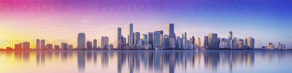 panoramic view at the skyline of berlin during sunset