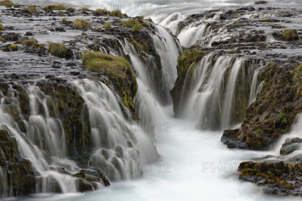 Waterfall Bruarfoss, river Bruara, Golden Circle, Southwest Iceland, Iceland, Europe