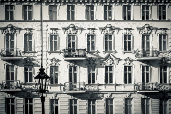 Facade of a beautiful old house found in Kreuzberg, Berlin