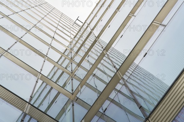 Modern glass façade of a building