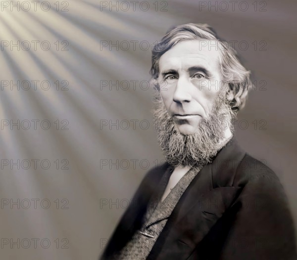 John Tyndall, 1820 –1893, Irish physicist and chemist, discoverer oft he greenhouse effect, digitally edited