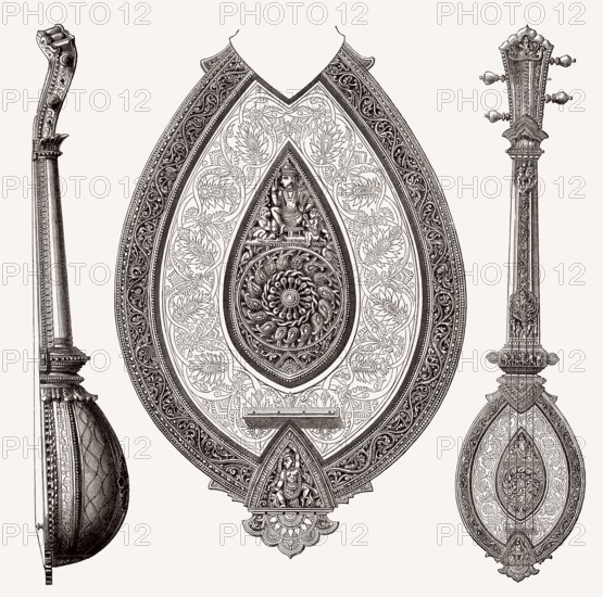 Altindisches Streichinstrument, 19. Jahrhundert
