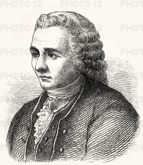 Jean-Jacques Rousseau, 1712 – 1778, a Genevan philosopher, writer and composer