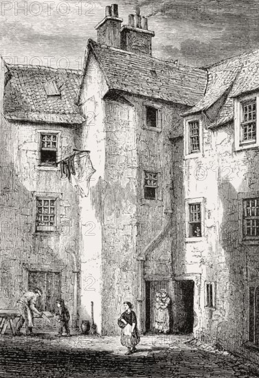 Clarinda house, Potterrow, Edinburgh, Scotland, 19th century