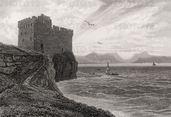 Mingarry Castlenear Kilchoan in Lochaber, 19th century, from Modern Athens by Th. H. Shepherd