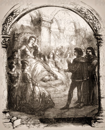 The court of Innocent IV, c. 1195 – 1254, Pope of the Catholic Church from 25 June 1243 to his death
