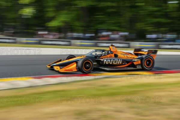 FELIX ROSENQVIST (6) of Varnamo, Sweden travels through the turns during a practice for the Sonsio Grand Prix at Road America in Elkhart Lake WI