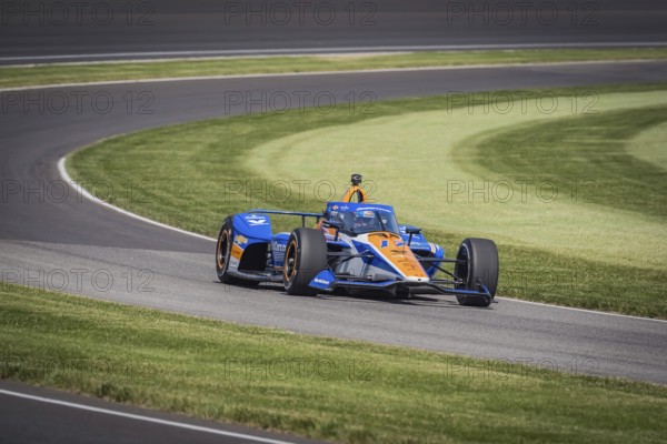 KYLE LARSON (17) of Elk Grove, California practices for the 108th Running of the Indianapolis 500 at the Indianapolis Motor Speedway in Speedway, IN