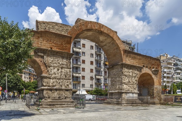 The Arch of Galerius was built in 298 to 299 AD, Thessaloniki, Greece