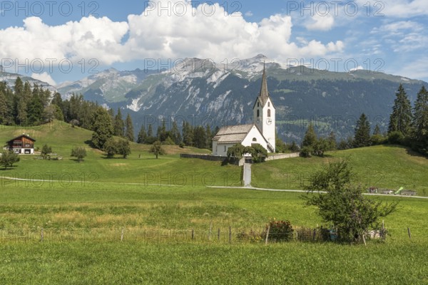 Reformed church in Versam, Safiental, Canton Graubünden, Switzerland