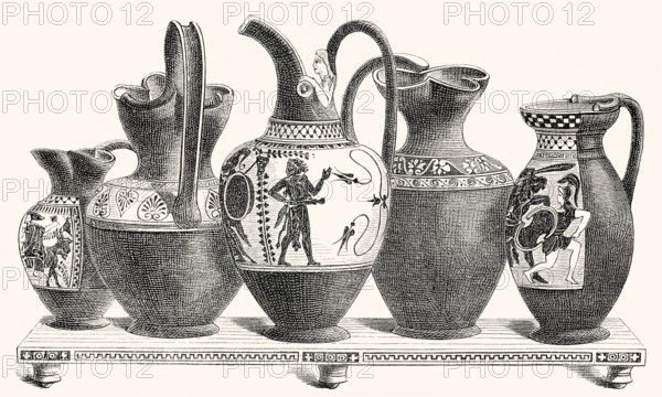 Wine jugs from ancient Greece