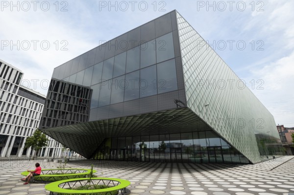 10.06.2019, Berlin, Germany, Europe, The Futurium in the government district between Kapelle-Ufer and Alexanderufer in Berlin-Mitte. The new building is a place for presentation and dialogue on science, research and development. The design was created by the architectural firm Richter Musikowski