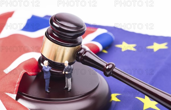 Concept photography of the exit negotiations between the United Kingdom and the EU