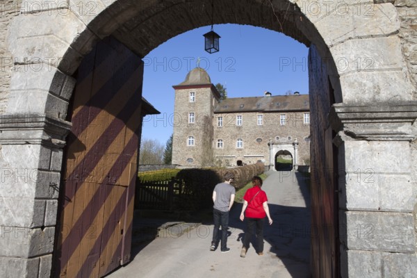 Burg Schnellenberg castle, Hanseatic City of Attendorn, Sauerland region, North Rhine-Westphalia, Germany, Europe, Burg Schnellenberg, Attendorn, Sauerland, Nordrhein-Westfalen, Deutschland, Europa