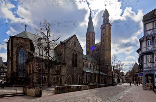 Goslar Market Church of St Cosmas and Damian 75008 built around 1165 new chancel in the 14th century spires at the end of the 16th century view from the north-east