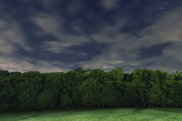 Night sky backgrounds with stars and clouds