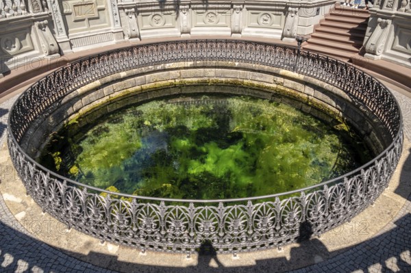 An image of the Danube spring in Donaueschingen Germany