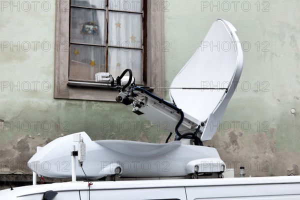 OB van for a live television report from Austria