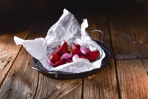 Oven baked red beets