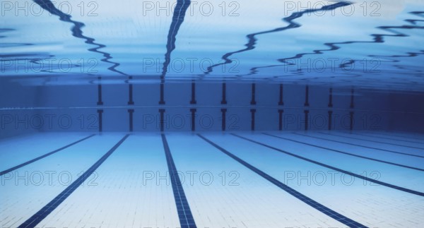Underwater Empty Swimming Pool