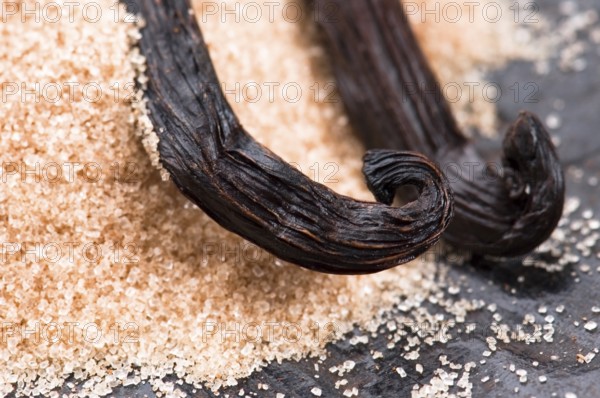 Vanilla beans with brown sugar