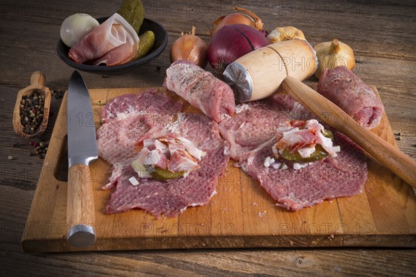 Meat beefs olive