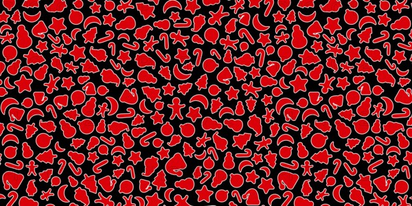 Black and Red Christmas background, Christmas icons elements banner