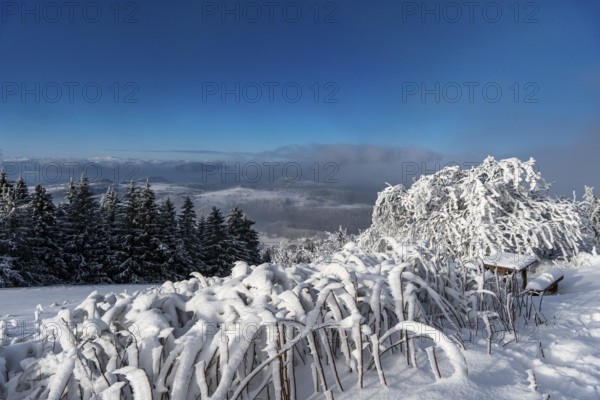Winter landscape in the centre of Germany - the Wasserkuppe in the Rhön14