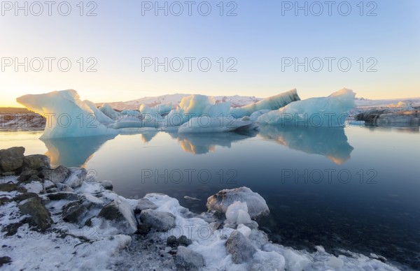 The Glacier Lagoon Jökulsarlon in Iceland, Europe, Iceland