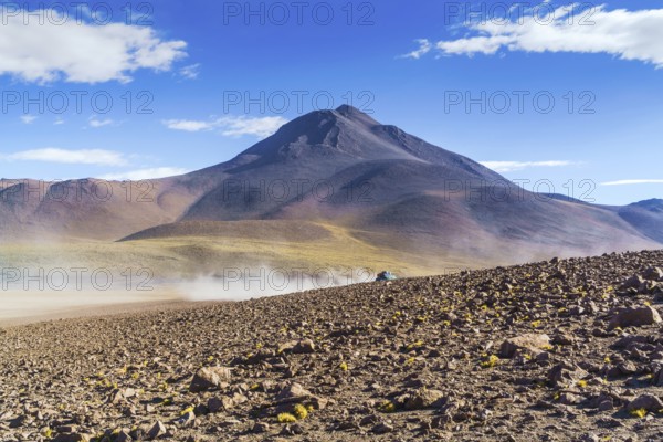 View of high mountain in The National Park, Uyuni, Bolivia