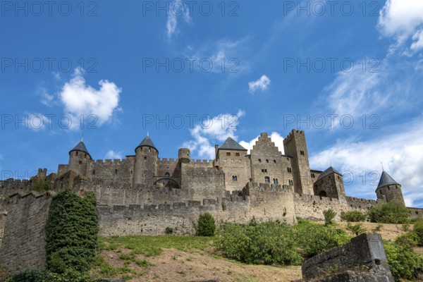 Landscape of the fortified town of Carcassonne