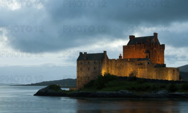 The Famous and picturesque Eilean Donan Castle in the lake of Loch alsh at the Highlands of Scotland