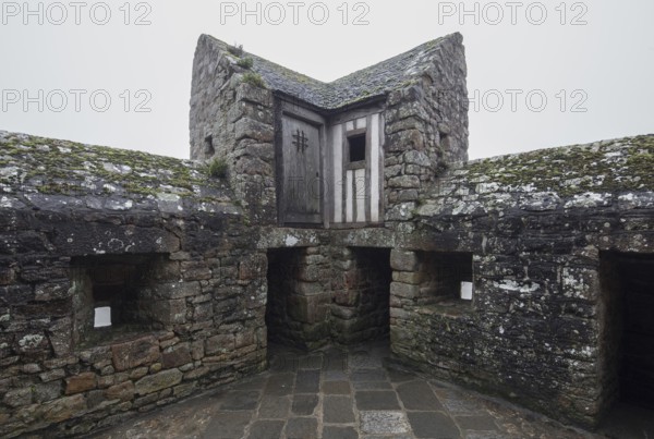 Mont-Saint-Michel, monastery hill, corner bastion on the Tour Boucle