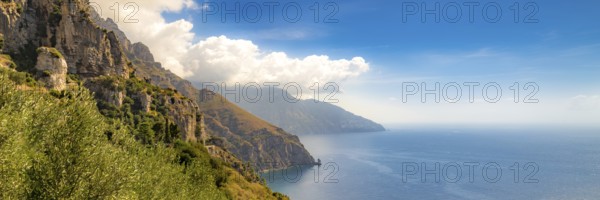 Amalfi Coast, Mediterranean Sea, Italy. Website Banner