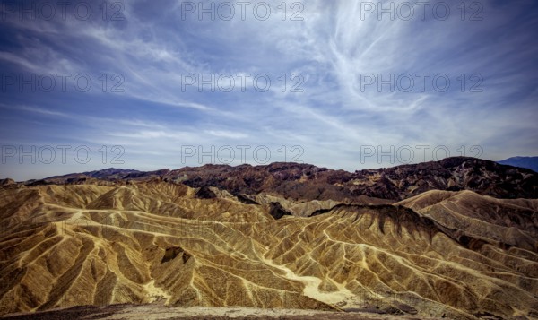 Zabriskie point, death valley, california, usa