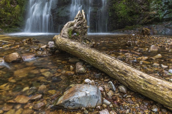 Heidenbad waterfall, waterfall in the Vosges mountains. France