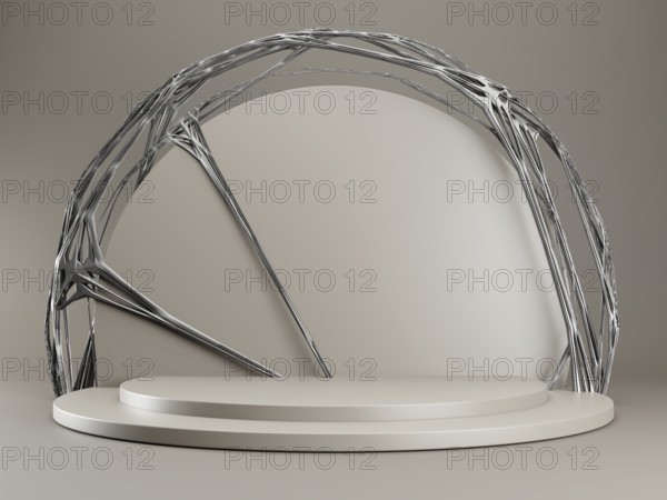 A stylish display showcase background for your content. 3D illustration