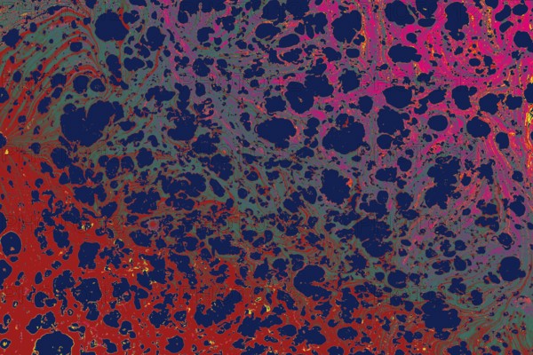 Ebru marble effect surface pattern design for print
