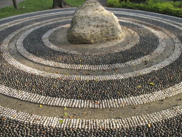 -- made up of large pebbles, walking on it barefoot will do you good