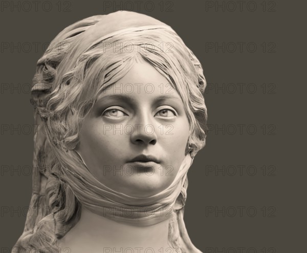 Louise of Mecklenburg-Strelitz, Luise Herzogin zu Mecklenburg - Strelitz, Luise Auguste Wilhelmine Amalie Herzogin zu Mecklenburg, Königin Luise, 1776 – 1810, Queen of Prussia as the wife of King Frederick William III, digitally edited after a bust by Johann Gottfried Schadow