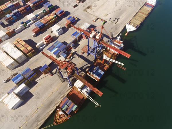 Transport in the port of Bilbao, Santurtzi, Bizkaia, Basque Country, Spain