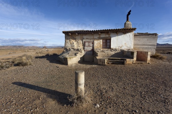 Refuge in the Bardenas reales, Navarra, Spain