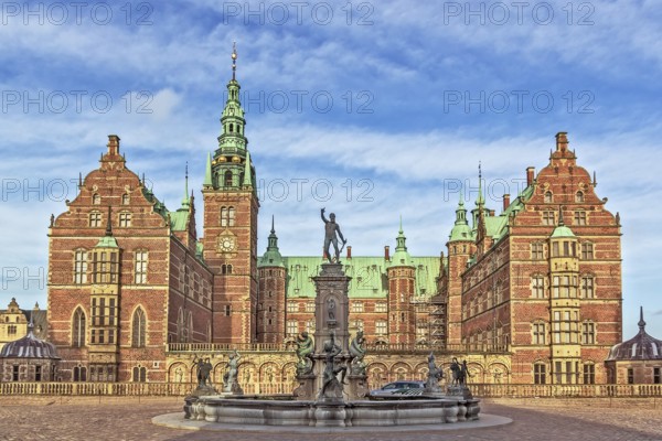 Frederiksborg Palace is a palace in Hillerod, Denmark. It was built as a royal residence for King Christian IV and is now a museum of national history