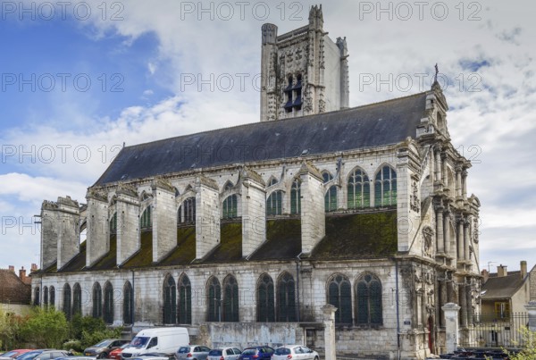 St. Peter's Church in the style of late Gothic in Auxerre, France