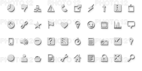 A set of fourty very useful web design icons